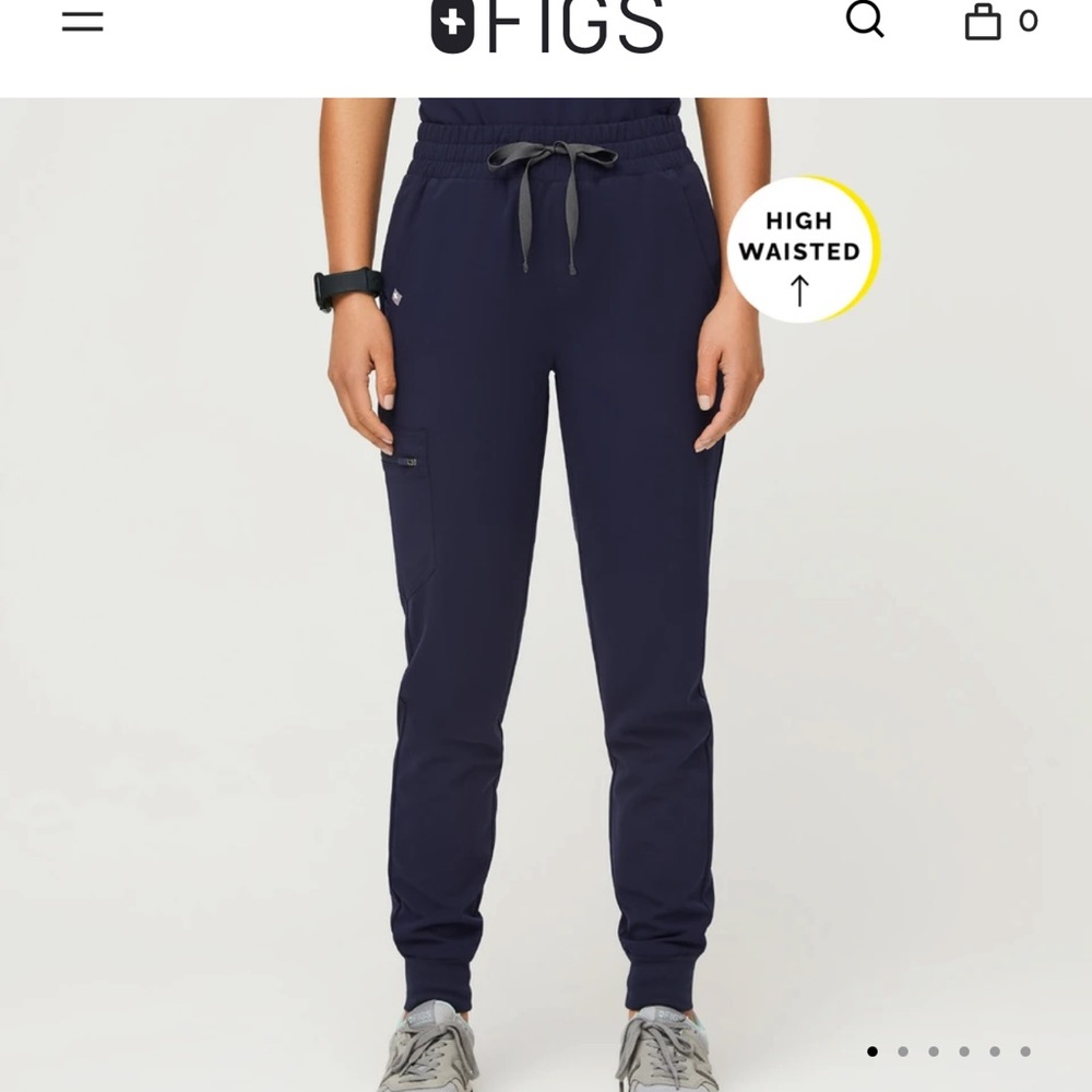 High waisted Figs Zamora XS:P navy